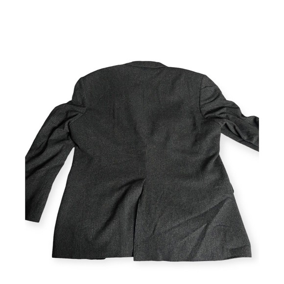 Vintage Wool Blended Robert Stock Blazer Nailshead Patterned Gray 42 - Picture 3 of 5